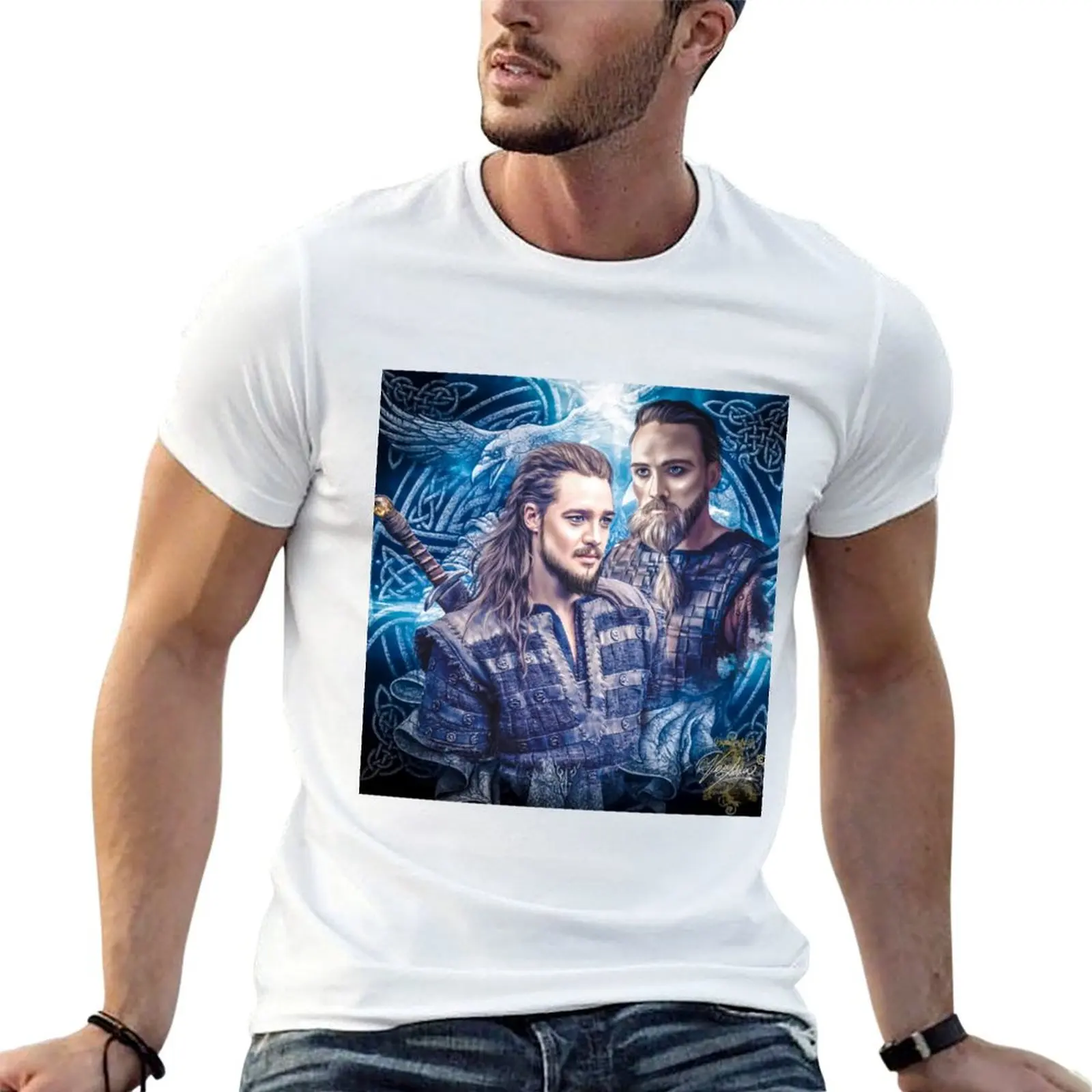 Erik and Uhtred- The Last Kingdom T-Shirt Basic Tee Shirt for Everyday Outfit