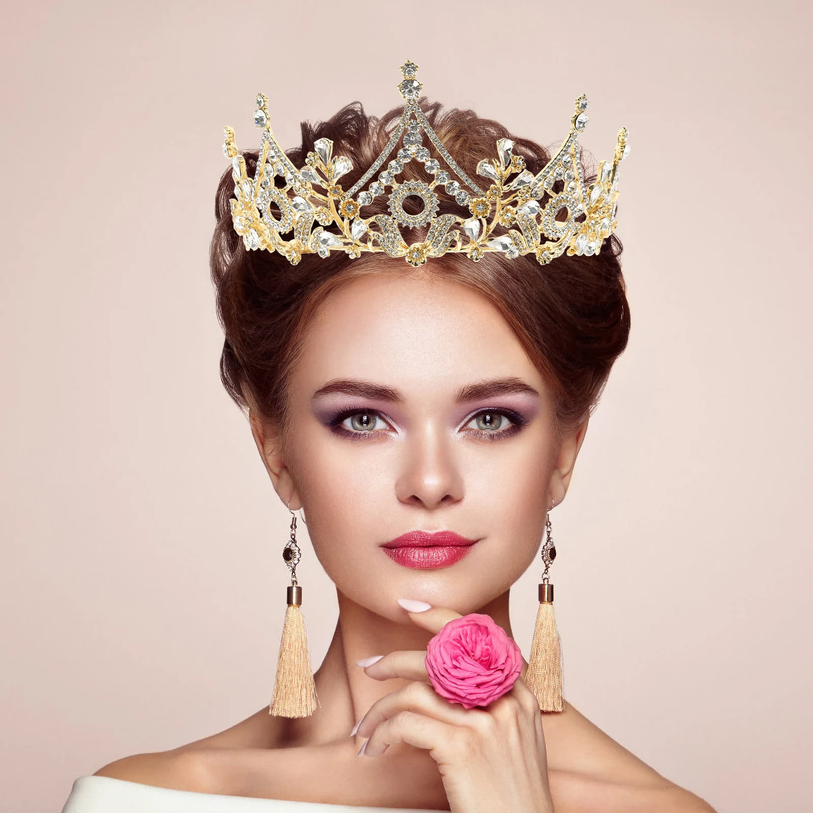 

Baroque Bridal Headpiece Crowns For Wedding Headb Women Crown Wedding Crown Headb for Bride Hair Accessories