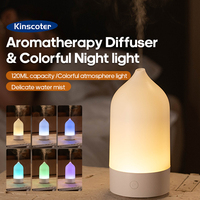 KINSCOTER New Aroma Diffuser 120ml Portable Silent Air Humidifier Colorful Night Light Essential Oil Diffuser for Room Home