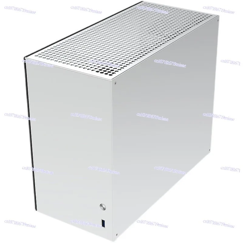 C2P MATX ITX Small Chassis All Aluminum Glass Side Transparent ATX Power Supply K88 Mini Computer Chassis