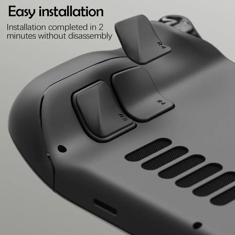 Anti-Slip Gamepad Back Button, Anti-Scratch Gaming Pads, Melhoria Suave Grip, Steam Deck Acessórios