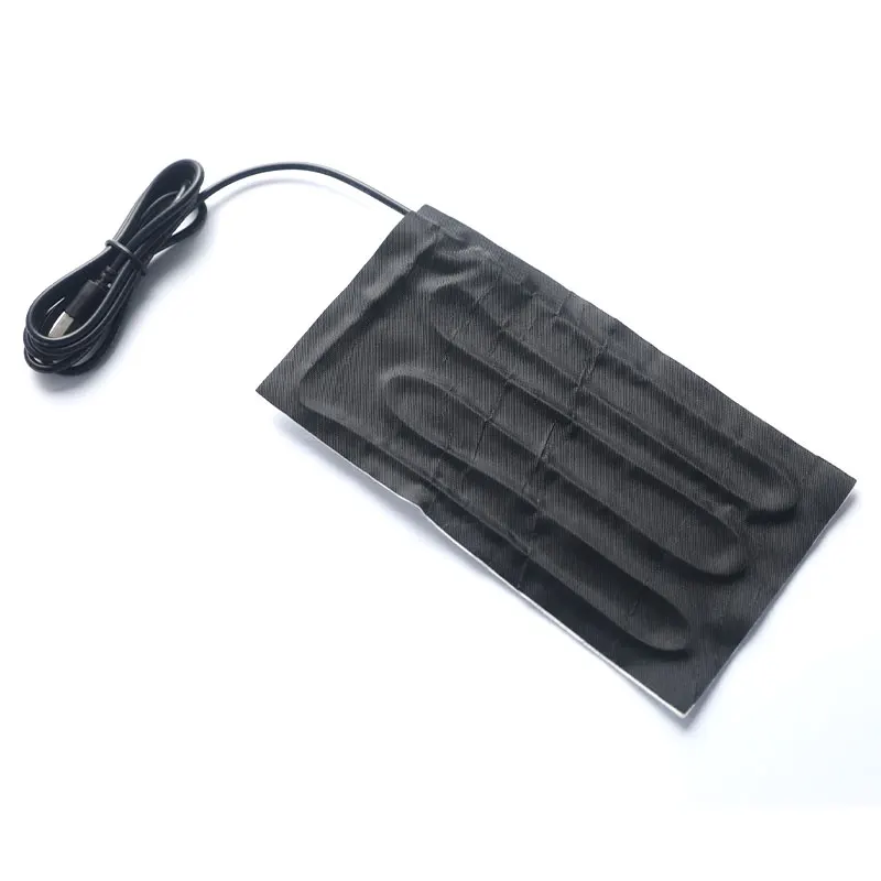 1PC Multi-size USB Warm Paste Pads Fast-Heating Carbon Fiber Heating Pad heat mat Heating Warmer Pad For Cloth Vest Jacket Shoes view 5