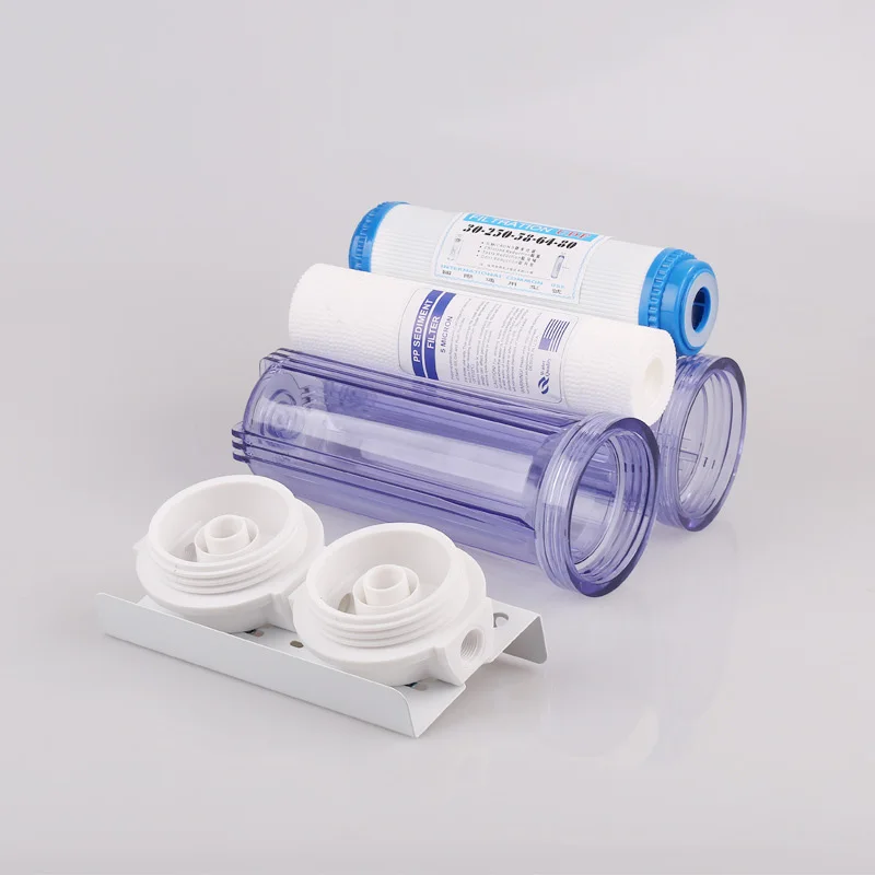 

10 Inch Single-Stage House Water Filter PP Cotton Gradient Precipitation Kitchen Front Water Purifier with 1/4' 1/2' Water Inlet