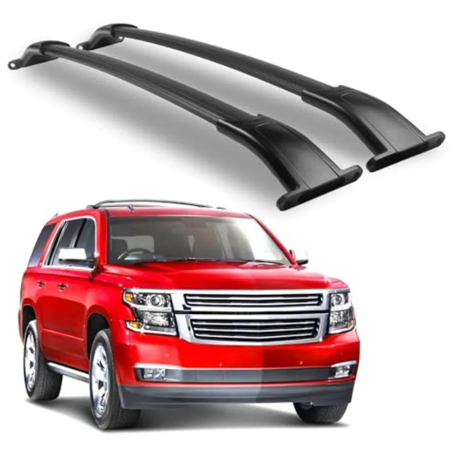

220lbs Roof Rack Cross Bars for Chevy Tahoe Suburban GMC Yukon Escalade ESV 2015-2020 Adjustable Heavy Duty Aluminum Rooftop Ca