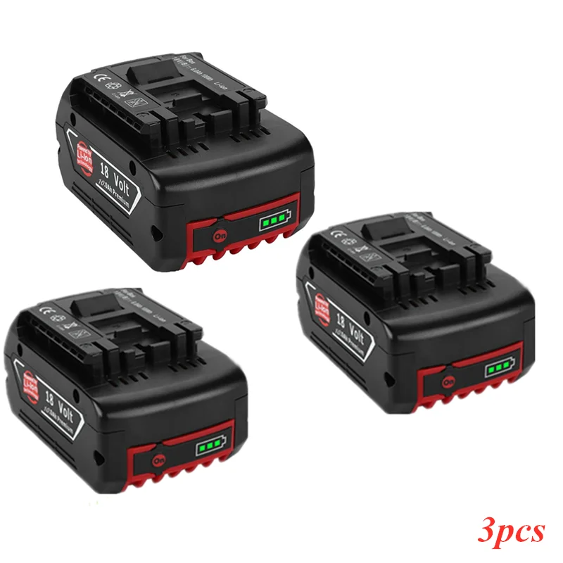 100% batteria ricaricabile agli ioni di litio originale 18V 10.0A per Bosch 10000mah indicatore di ricambio portatile per utensili elettrici di ricambio