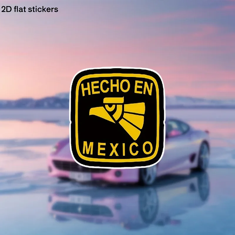 

4 шт./компл. модная наклейка с мексиканским орлом «Hecho En Mexico» - водонепроницаемая прочная привлекательная наклейка для автомобилей, ноутбуков, телефонов - гаджет