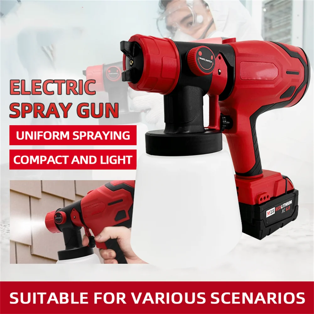 800ml-electric-spray-gun-powerful-portable-hvlp-paint-sprayer-cordless-furniture-coating-airbrush-for-milwaukee-battery