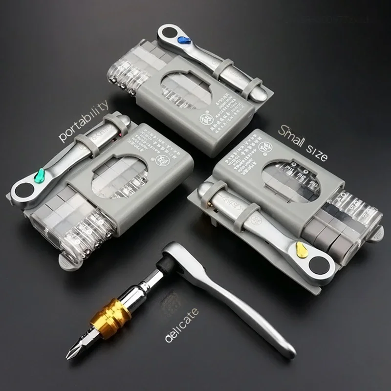 Imagem -03 - Xiaomi-mini Ratchet Wrench Chave de Fenda Bit Grupo Multifuncional em Forma Especial Entalhado Phillips Reparação Ferramenta Elétrica