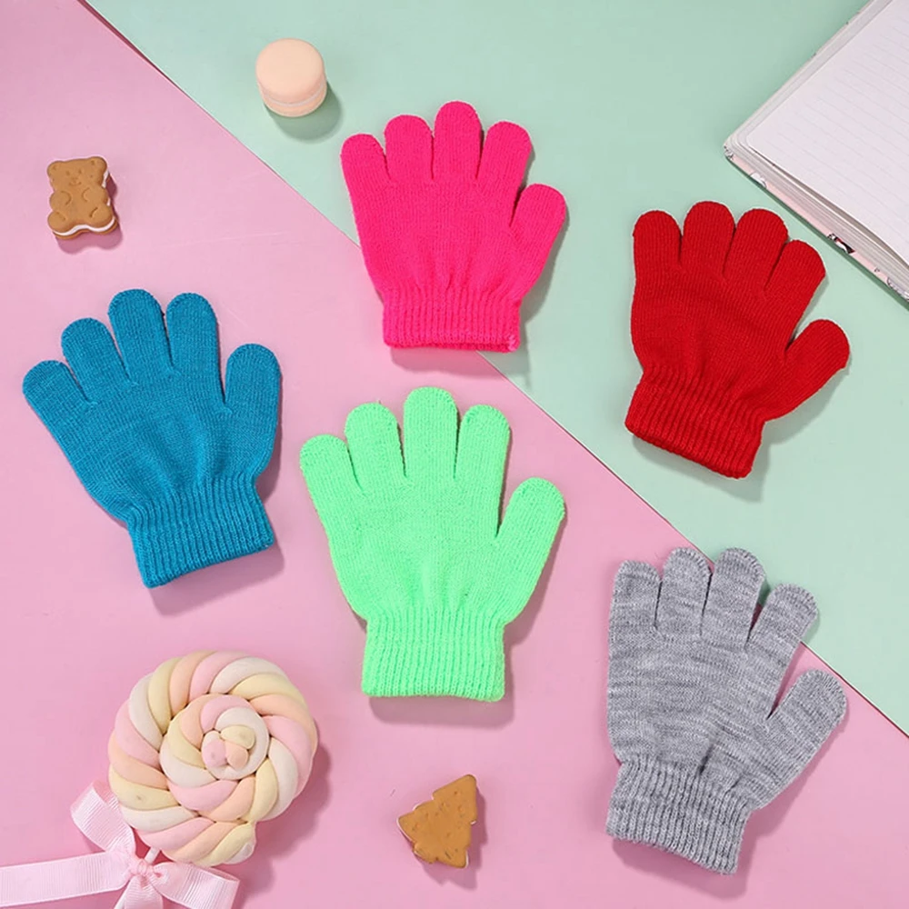 1pair Winter Outdoor equipment Warm Stretch Elastic Novelty Knitted glove Fingerless Gloves Black handwear Half Finger Warm