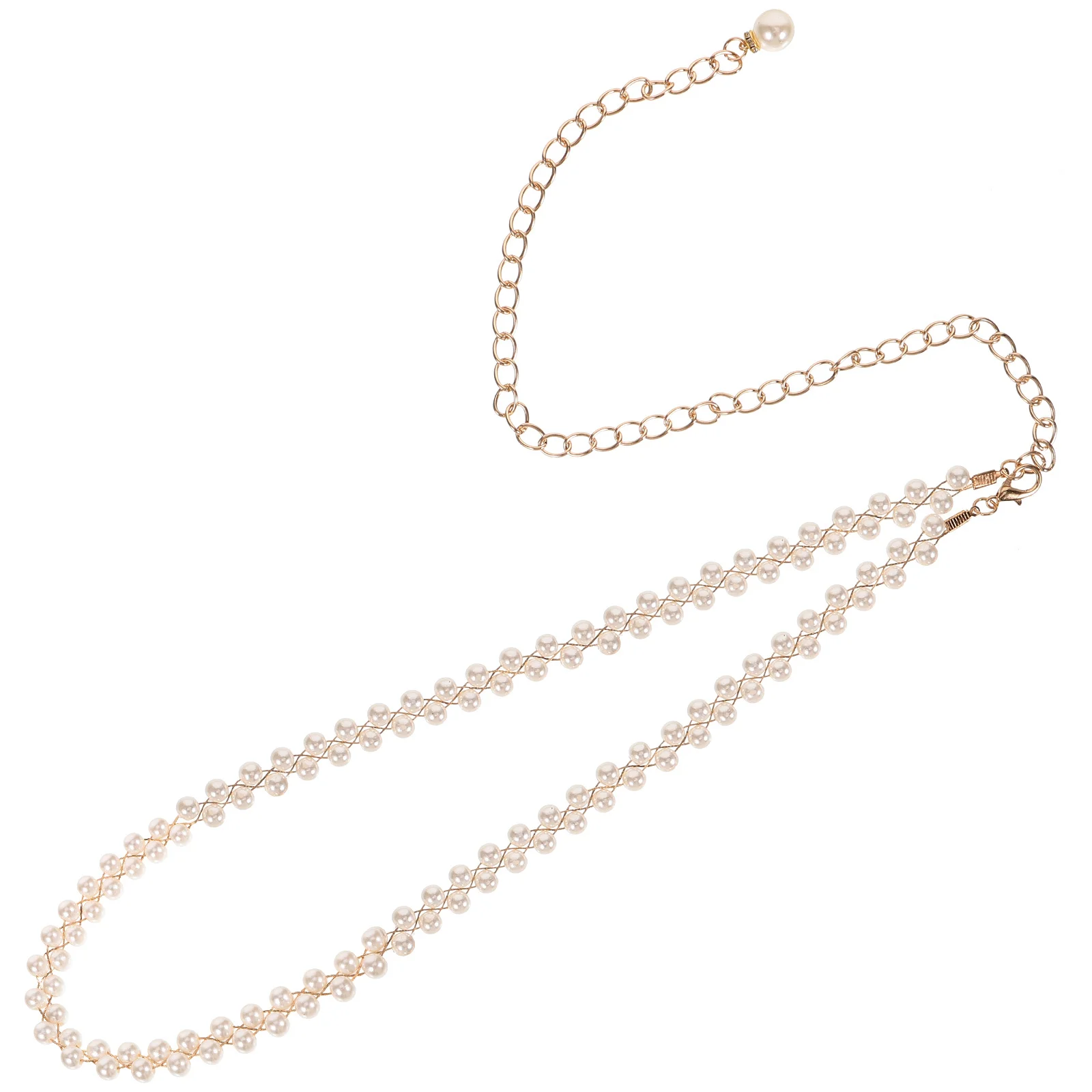 Corrente de cintura de pérola para mulheres elegante vestido cinto festa de casamento decorativo corpo jóias cinto de pérola para vestido cintura