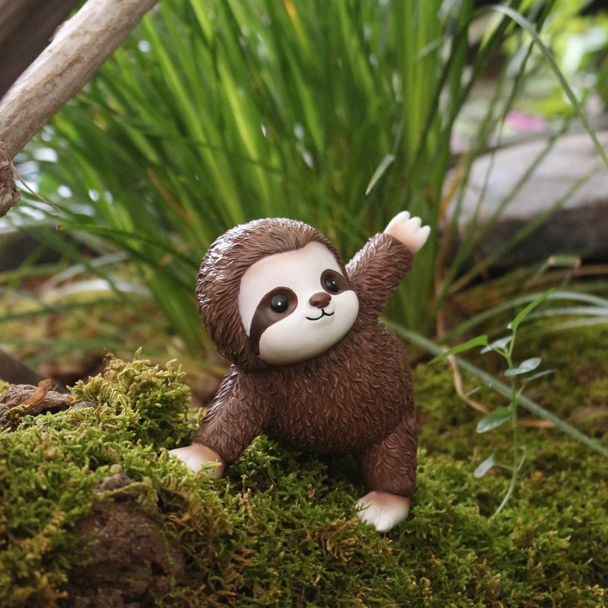 

1 Yoga Sloth, Creative Outdoor Statue, Garden Bonsai Decorative Ornaments, Dimensions: 11.3*10.5*9 (cm), Hand-painted Resin Craf