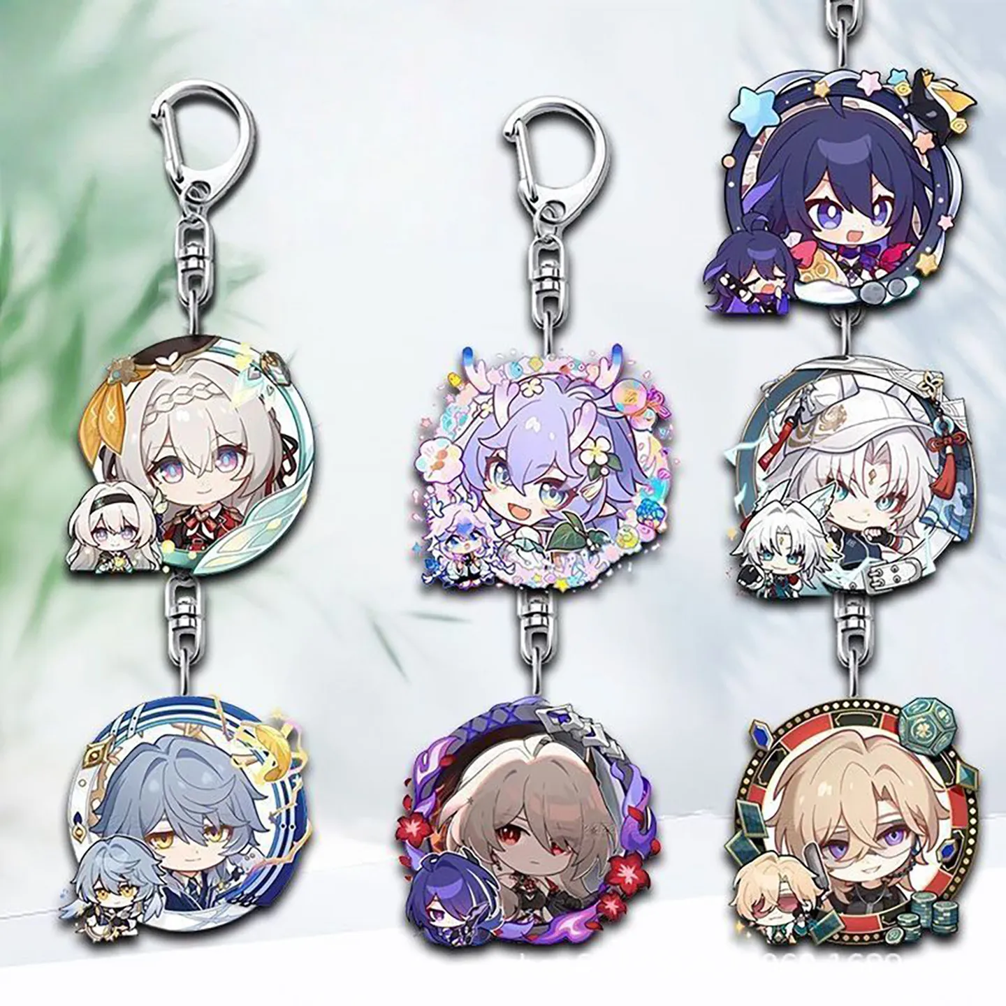 Porte-clés en acrylique recyclé pour Honkai: Star Rail Phainon Aglaea Castorice Cipher Anaxagoras Hecatine Mydeimos, cadeau de porte-clés anime