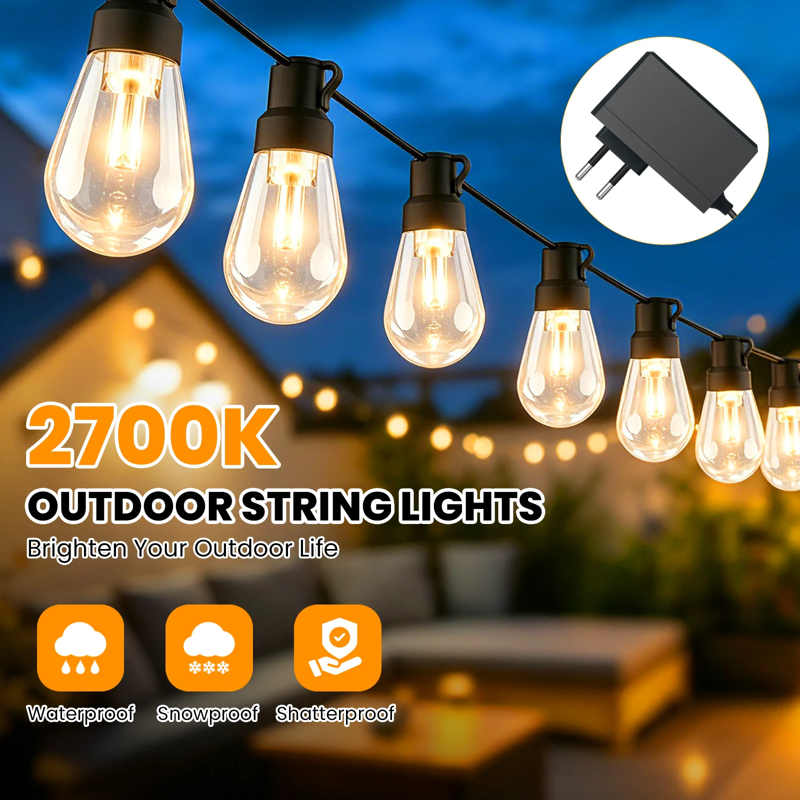 9M 15M 30M 45M 60M 야외 가랜드 조명 스 - Outdoor Camping Lights String 리뷰 및 가격
