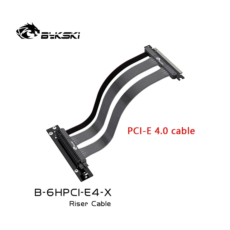 Imagem -04 - Bykski-pci Express Connector para pc Gpu Cards Invertendo o Suporte Riser Triplo Slots Card Cabo Flexível Montagem Vertical Pci-e 25 Centímetros