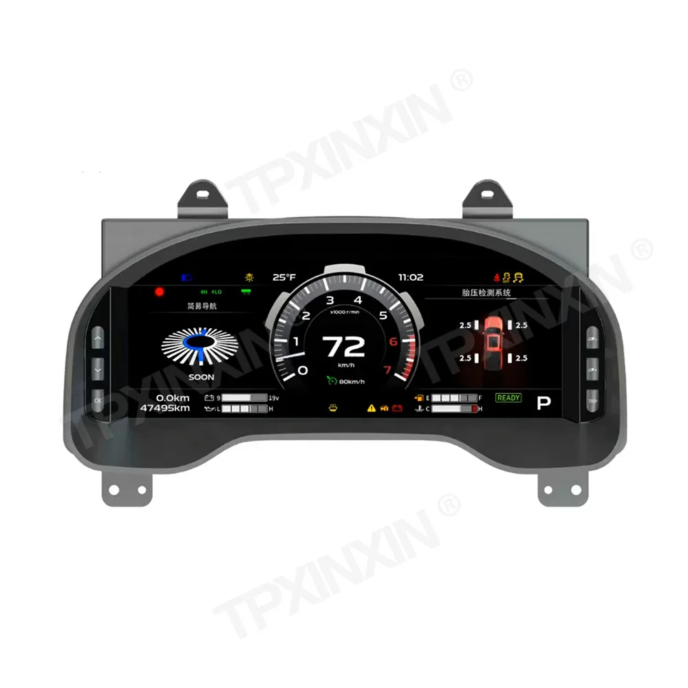 Car Digital Cluster For Toyota Tundra 2014-2020 Virtual Cockpit Speed Meter Car Dashboard Instrument Screen Car accessories