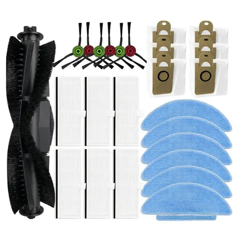 

Комплект для модернизации A63Z для робота-пылесоса MEDION X20 SW+ / MD11415: основная и боковые щетки, HEPA-фильтр, салфетки для влажной уборки, мешки для сбора пыли, аксессуары