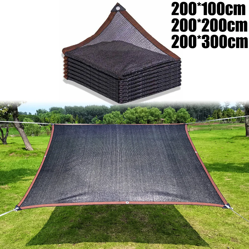 PE Sun Shade Net Anti-uv Black Shadecloth 1/2/3/m Waterproof Ventilated Sail Roll Mesh Garden Outdoor High Density Woven Net