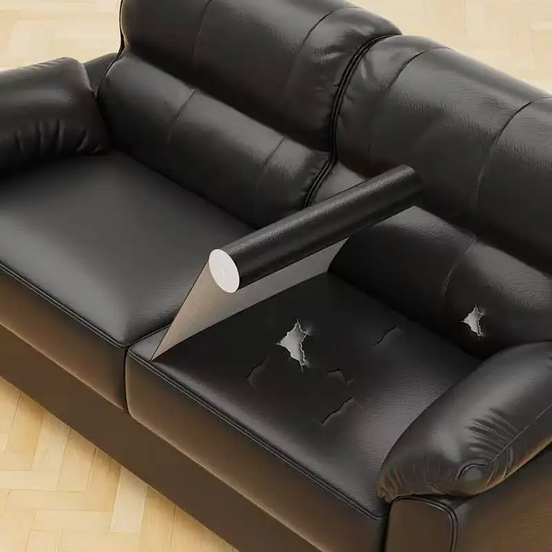 Remendo de Couro Autoadesivo Impermeável e Resistente ao Desgaste para Reparo Fácil de Sofás, Móveis, Bolsas e Sapatos - Kit de Reparo Durável