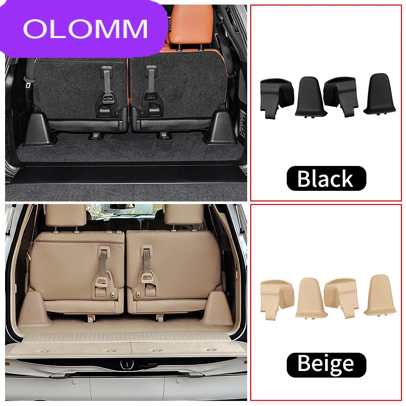 For 2008-2021 Toyota Land Cruiser LC200 J200 Seat Rail Sliding Track Cover Protector Dustproof Anti-Scratch Interior Accessories view 2