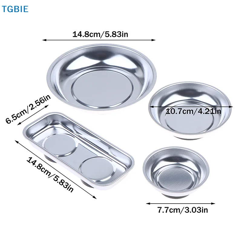 Magnetic Parts Tray - [TL]【TL】Magnetyczna tacka ze stali nierdzewnej, okrągła