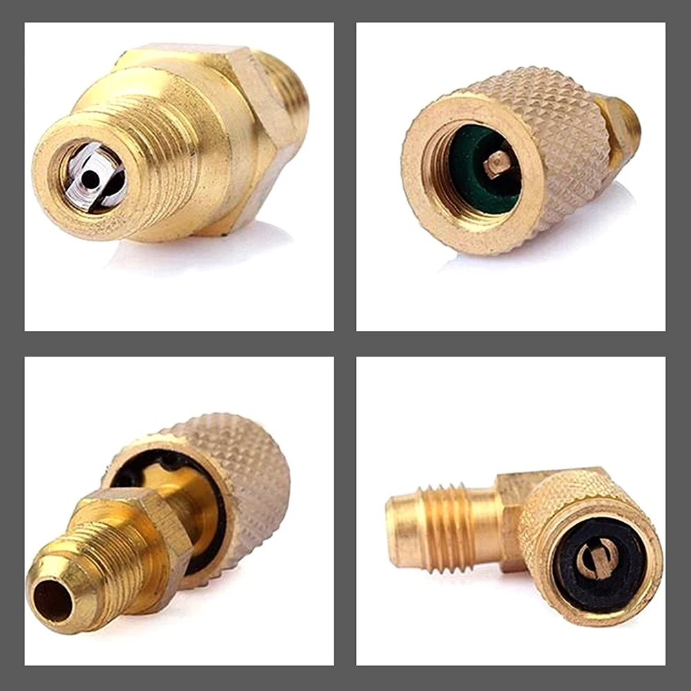 

8pcs Car Air Conditioner R134A Adapter Hose Set Strong Durable Sealing Easy Install Front Placement Automotive Tools Auto