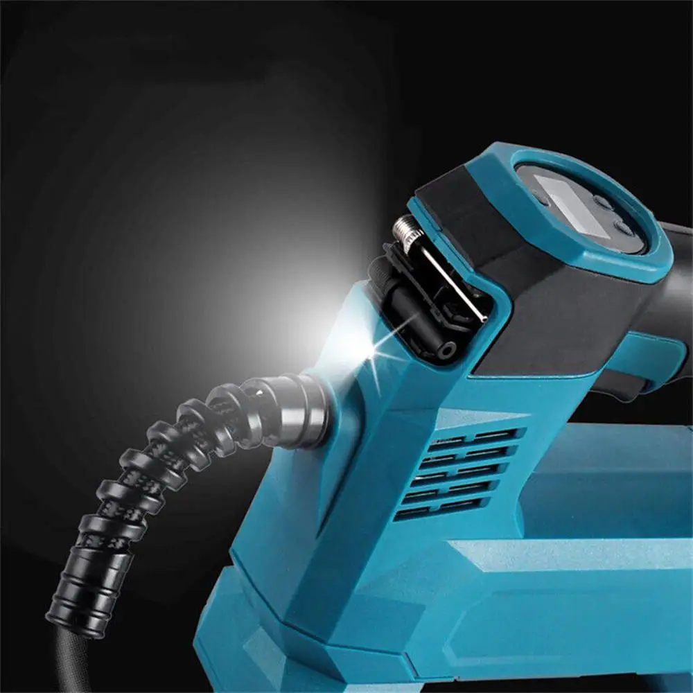 Electric Cordless Air Pump Powered Compressor Inflatable Pump Digital Display Rechargable Air Pump for 18V Makita Battery