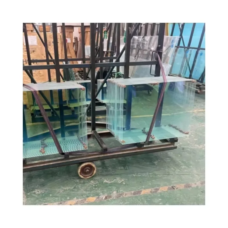 Anti-reflection hollow flat industrial protective glass with high transparency and durability