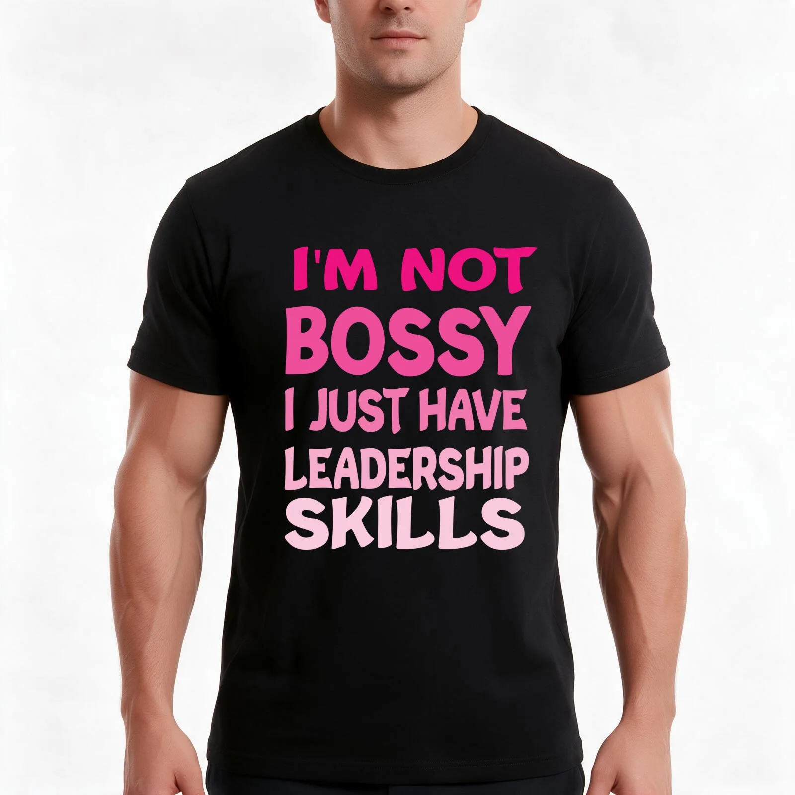 I'm Not Bossy I Just Have Leadership Skills T-Shirt Summer Casual Cotton Tee Oversized Streetwear Tops Vintage Graphic Print