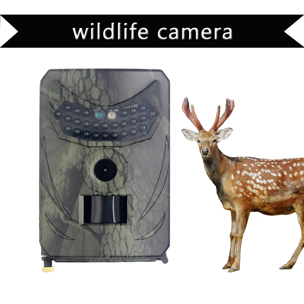 

3MP Wildlife Camera PR100C Hunting Trail Game Camera IP56 Waterproof Night Vision Motion Activated Outdoor Trail Game Camera