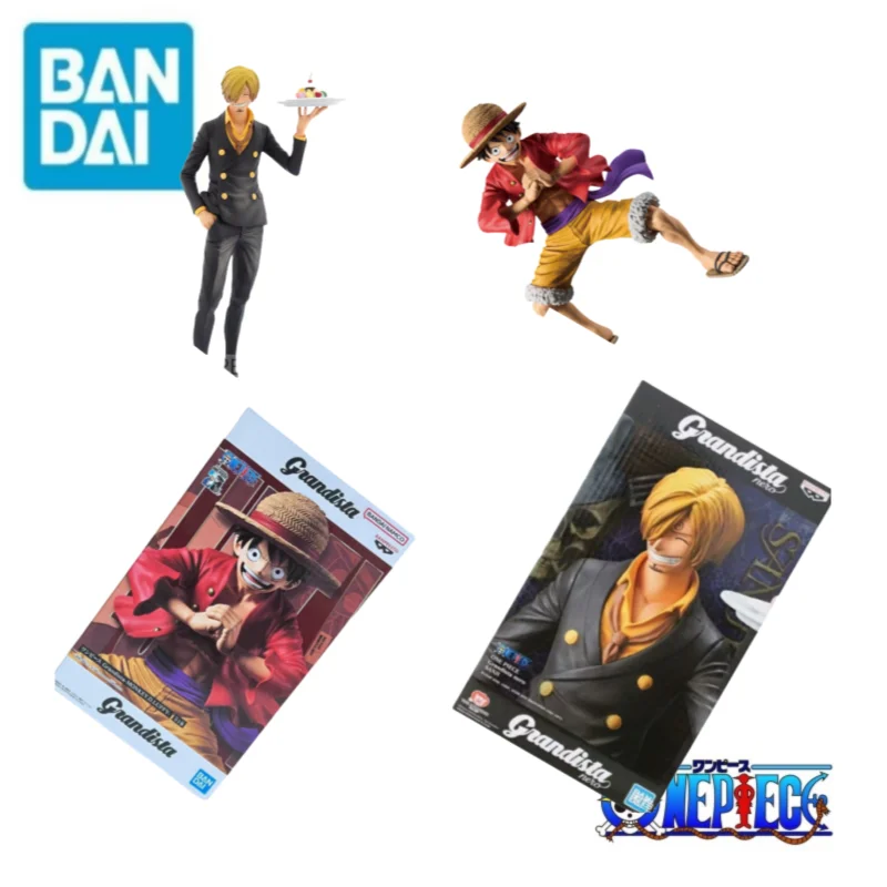 

В наличии оригинальные праздничные подарки Bandai Banpresto, 100% натуральная Sanji Monkey D Luffy, цельная фигурка, модель, статуя, украшения