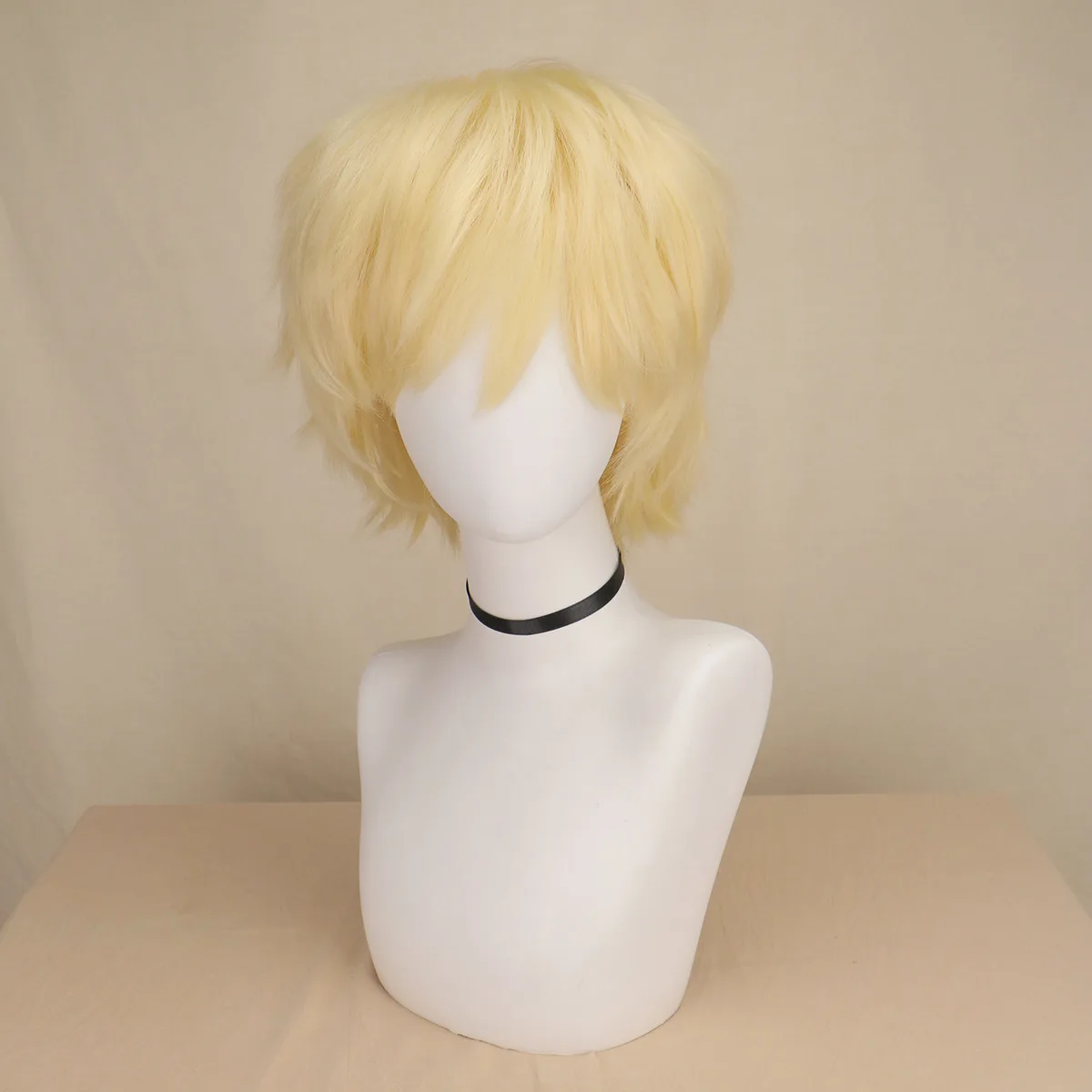 Kisuke Urahara Wigs Short Blonde Hair Heat Resistant Men Party Wigs