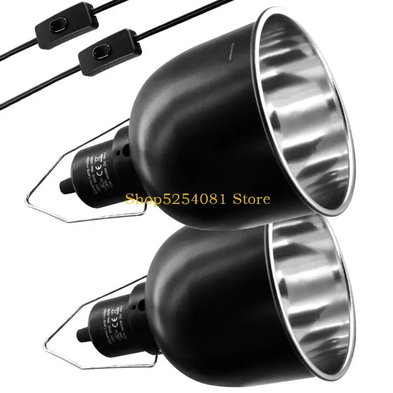 

AXYC Рептилии Крышка лампы Светильник с переключателями Подходит для ламп UVB Нагревательные лампы