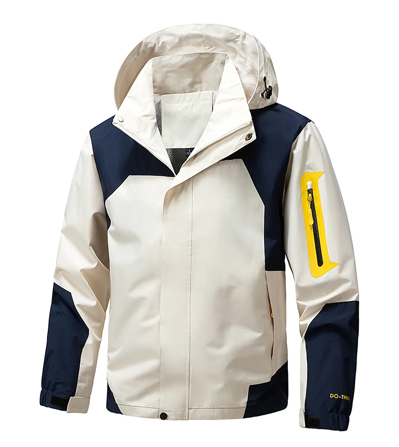 CHRLCK Unisex Wasserdichte Laufjacken Winddichte Windjacken Frühling Herbst Frauen Wandern Camping Angeln Trekking Mäntel – Detail 9