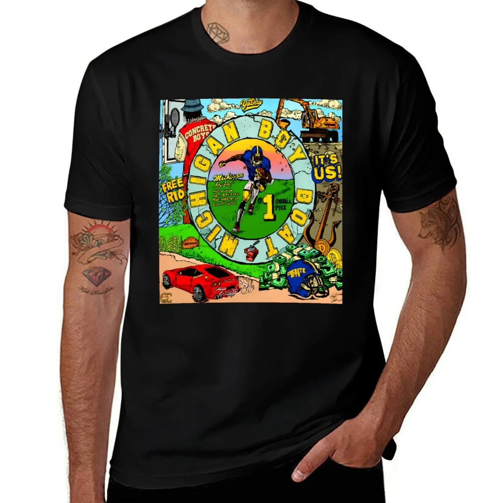 

Lil Yachty T-Shirt Anime t-shirt oversized boys whites t shirt men 100℅ cotton