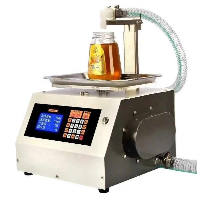 Automatic 200ML Viscous Liquid Filling Machine with PLC Control, Quantitative Filler for Honey Edible Oil Glue Thick Paste