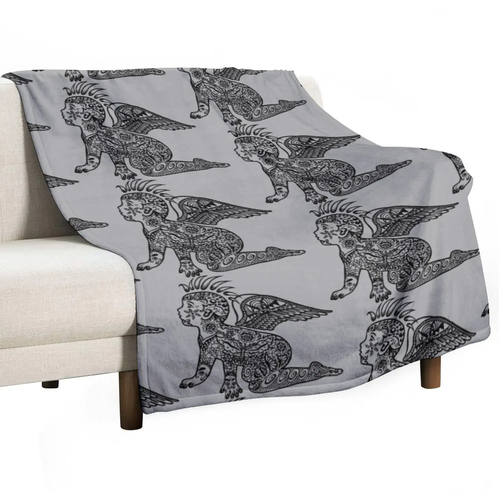 

Punk Angel Throw Blanket Travel Soft Hair Luxury Blankets