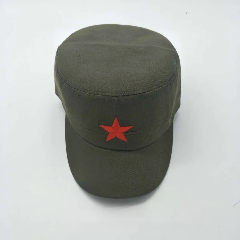 Chapéu de treinamento militar boné de estudante boné de estrela de cinco pontas