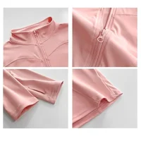 Sun Quick Drying Sports Coat Women's Tight Top Yoga Jacket Long Sleeve Zipper Jacket Running Fitness Women's Jacket S-3XL 5