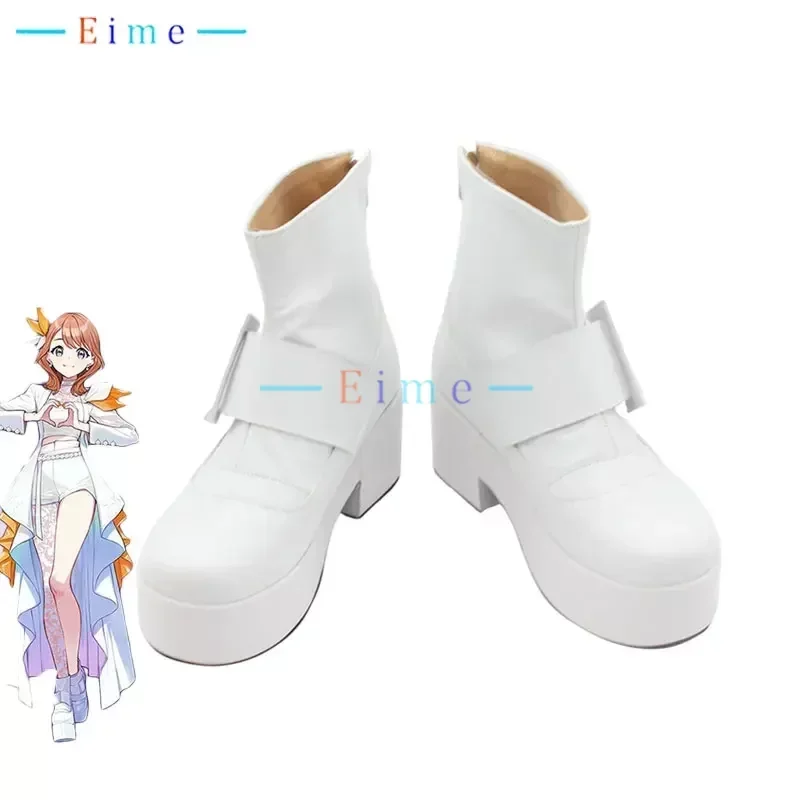 

Hanasato Minori Cosplay Shoes Game PJSK More More Jump Cosplay Props Halloween Carnival Boots PU Leather Shoes Custom Made