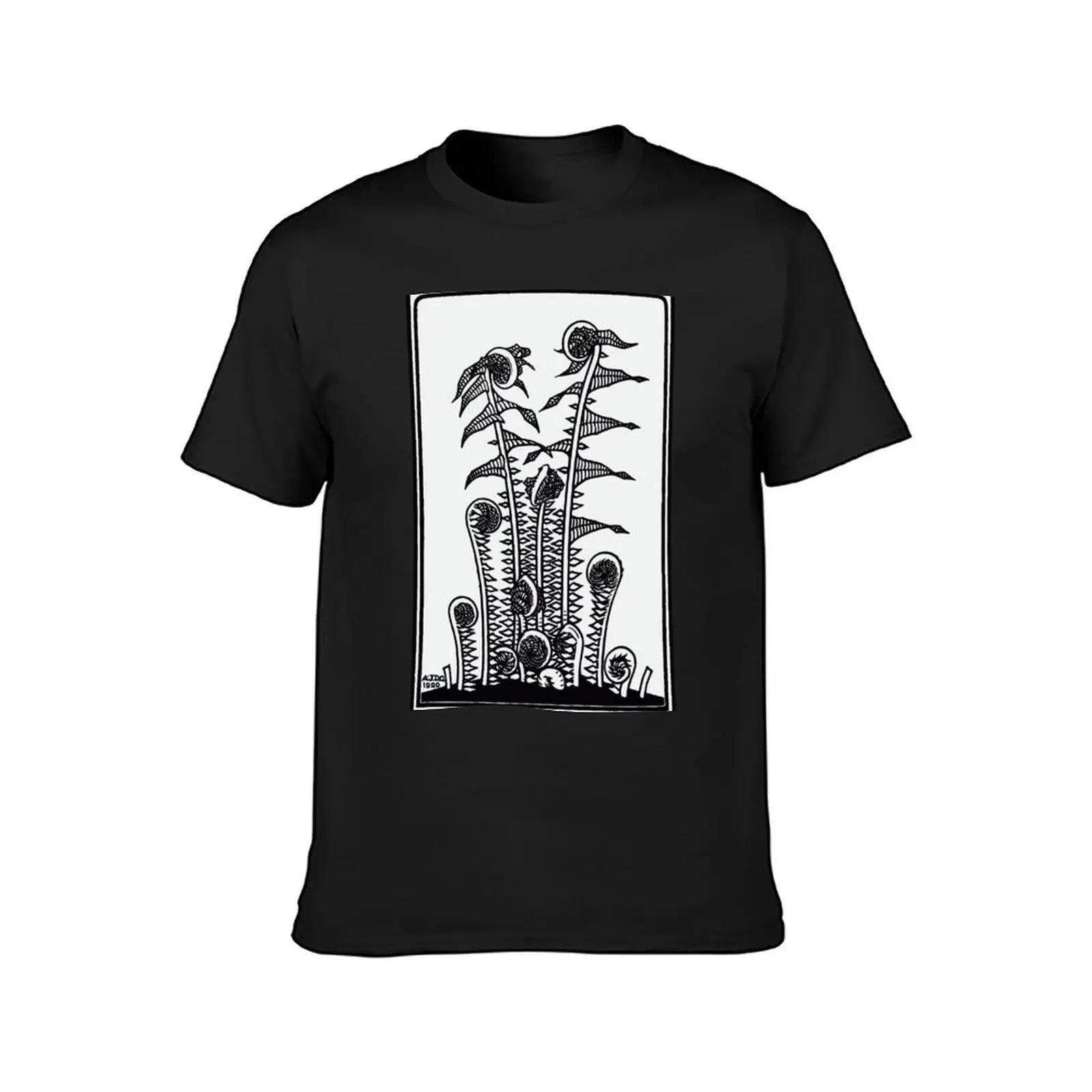 Ferns by Julie de Graag T-shirt uni pour homme, vêtements animés, séchage rapide