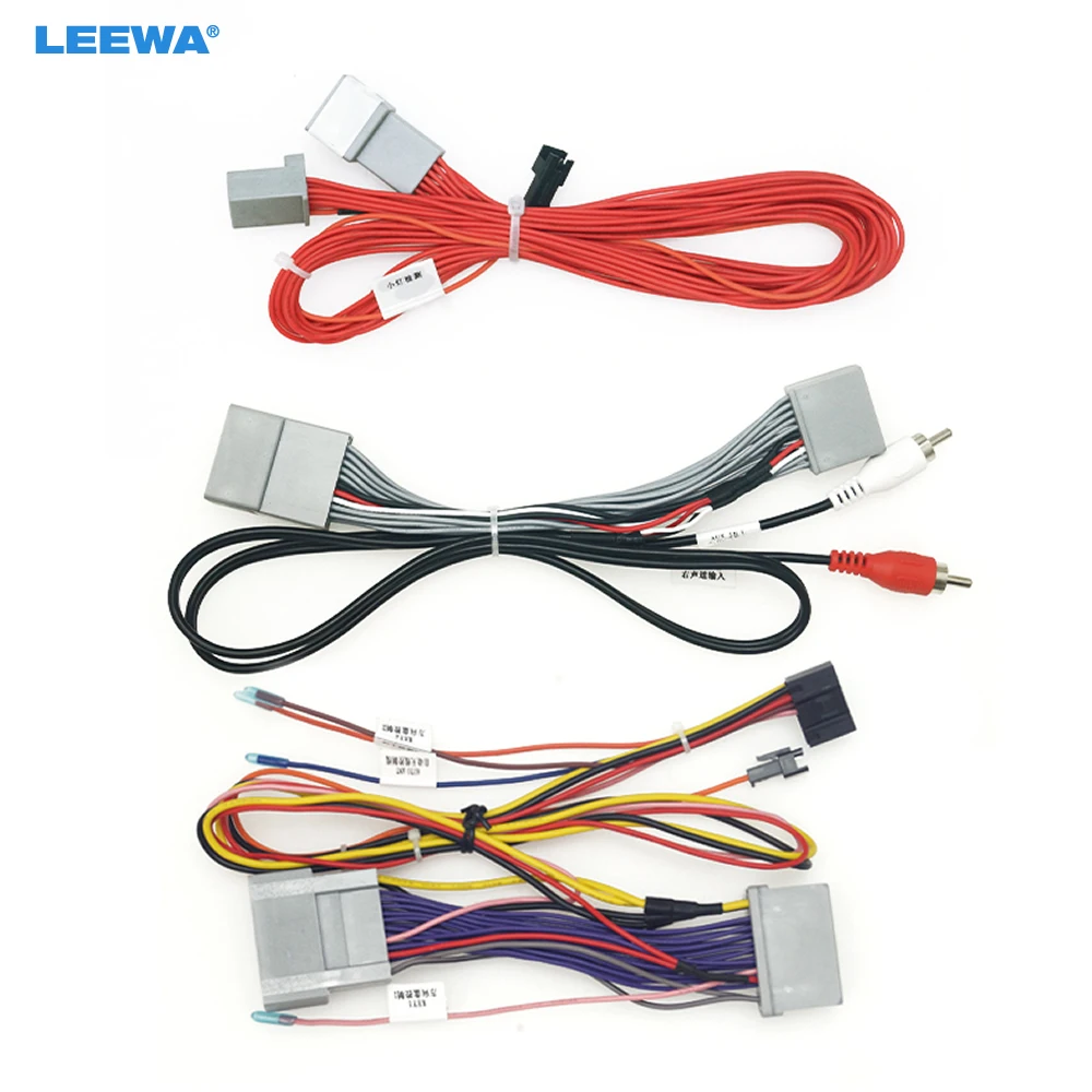 

LEEWA автомобильный аудиоплеер CD/DVD 16PIN Android кабель питания адаптер для Honda Accord 08-13 жгут проводов радио # CA6504