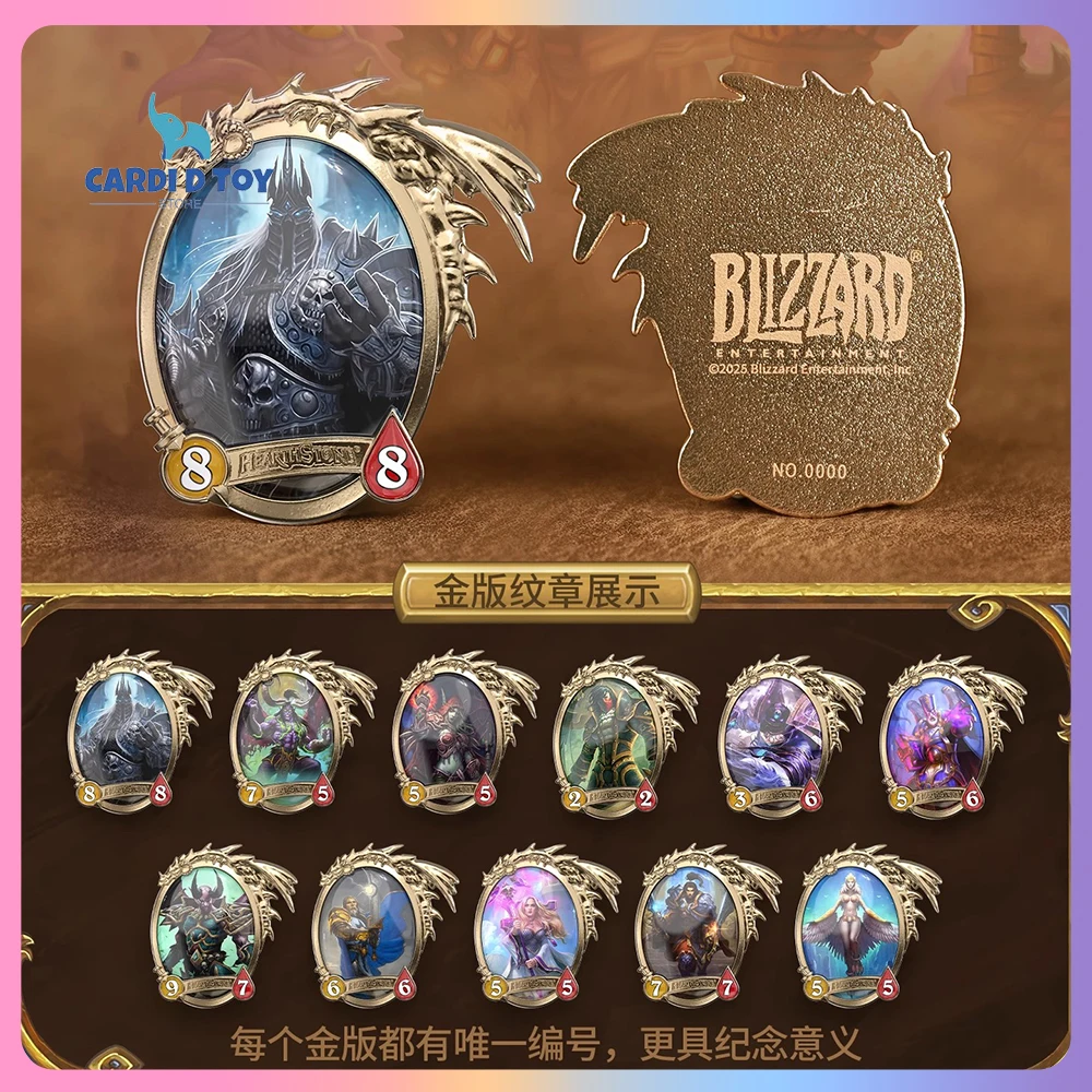

Новая загадочная коробка Blizzard, лицензированная Hearthstone, металлическая магнитная эмблема, слепая коробка, натуральная аниме-фигурка, украшение, подарочная игрушка
