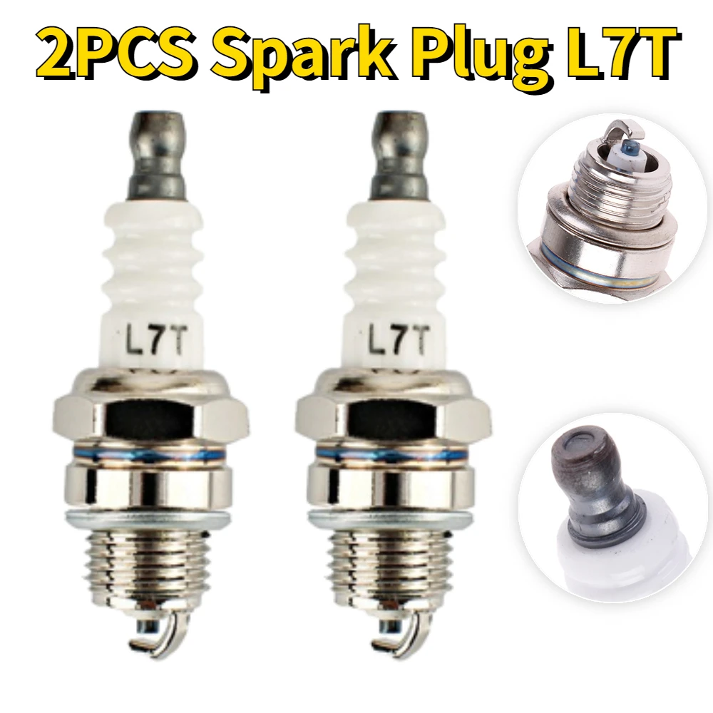 2pcs L7T Spark Plug For Gasoline Chainsaw and Brush Cutter motosierra gasolina Chainsaws Spare Parts Garden Tools