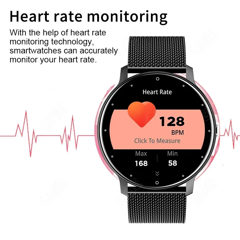 الأصلي BOALZETD مصنع ZL02 SmartWatch النساء الرجال كامل شاشة تعمل باللمس بلوتوث دعوة مقاوم للماء لتحديد المواقع الرياضة جهاز تعقب للياقة البدنية ساعة