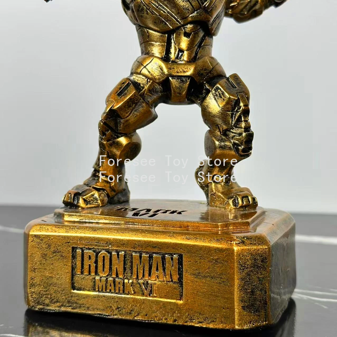 متوفر في المخزون 20 سم نسخة Q شخصية الرجل الحديدي مارفل أنيمي مجموعة نموذج سطح المكتب زخرفة الزينة أفضل هدية للأطفال #5