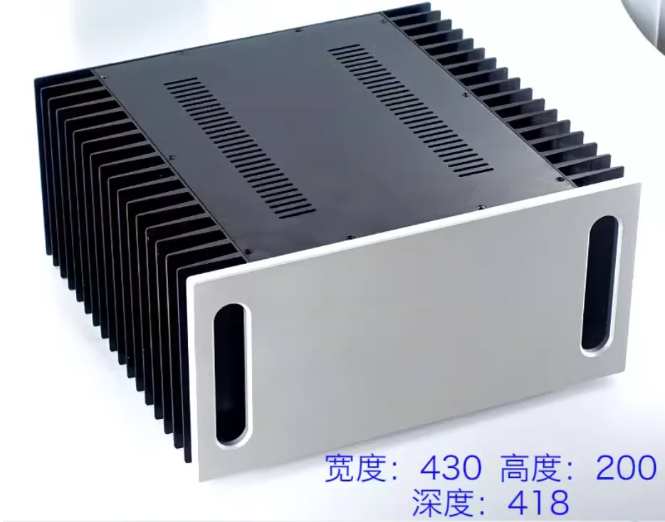 

4320A Class A All aluminum amplifier chassis / Preamplifier case / AMP Enclosure DIY box (430 *200*418mm)