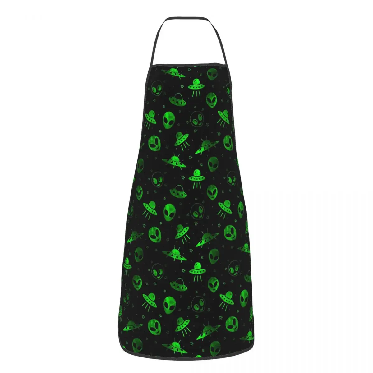 Aliens And UFOs Pattern Aprons Chef Cooking Tablier Waterproof Bib Kitchen Cleaning Pinafore for Women Men Gardening