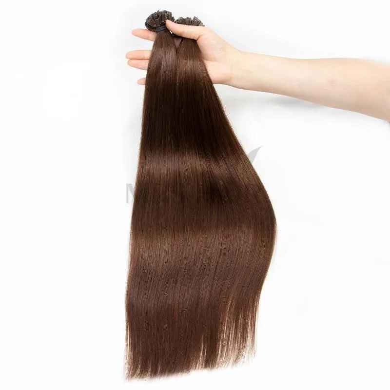 K-tip Keratin Hair Hot Fusion Human Hair Natural Hair Extensions Italy Keratin Glue Machine Remy Hair Thick 3-6 Months Lifespan