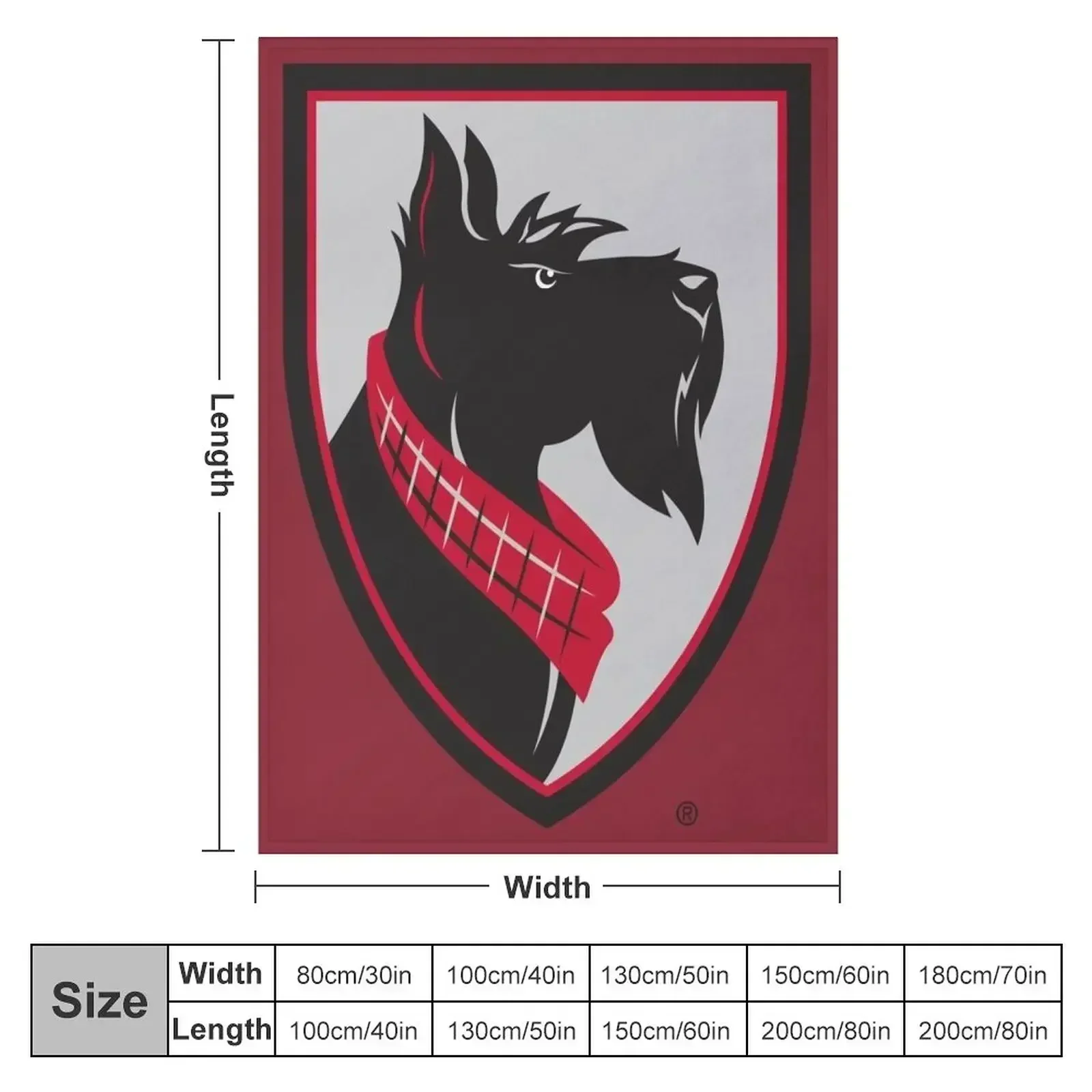 carnegie mellon tartans Throw Blanket Bed linens Plush Decorative Throw Shaggy Blankets