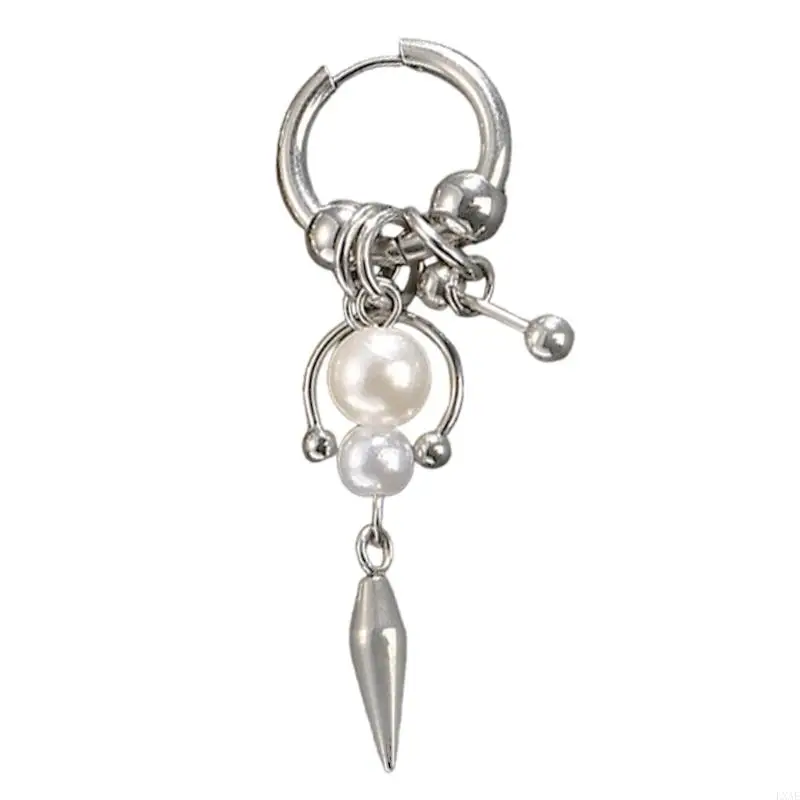  Unique Cone Shaped Drop Earrings Adorned With Edgy Fringe Chain Alloy Ear Jewelry Gift For Trendsetters